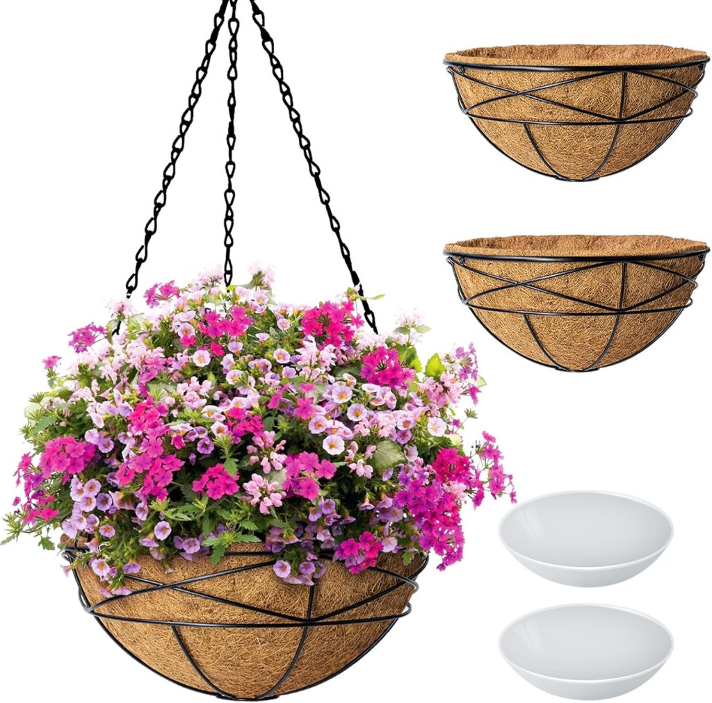Metal Hanging baskets W/Coco Liners (R)