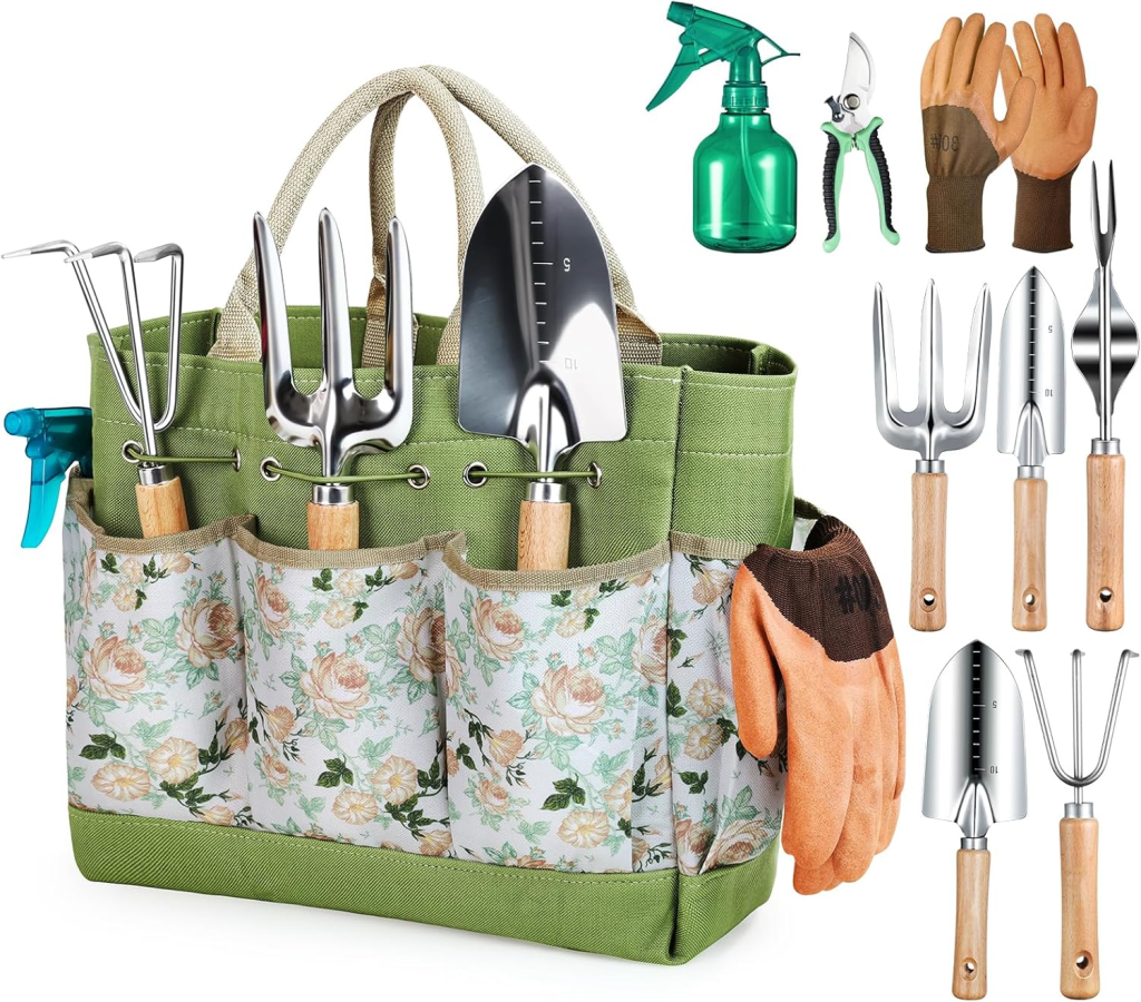 Grenebo Gardening 9-Piece Tool Kit