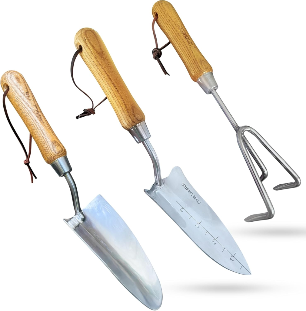 Heavy Duty Stainless-Steel Garden Tool Set found on amazon.
