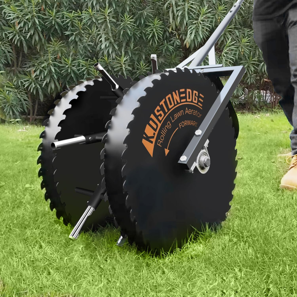 Rolling Lawn Coring Aerator