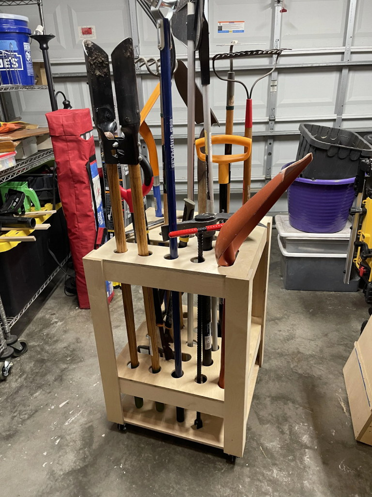 Home made rolling tool cart.