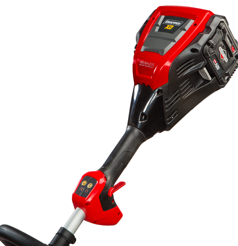 Cordless battery-powered string trimmer for easy and portable lawn edging
