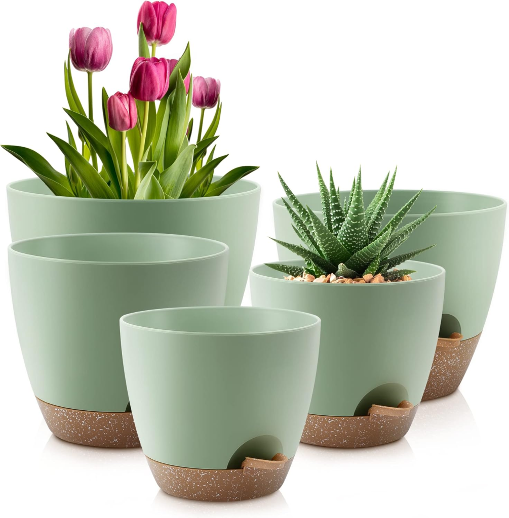 Self-watering pots, Found On Amazon.