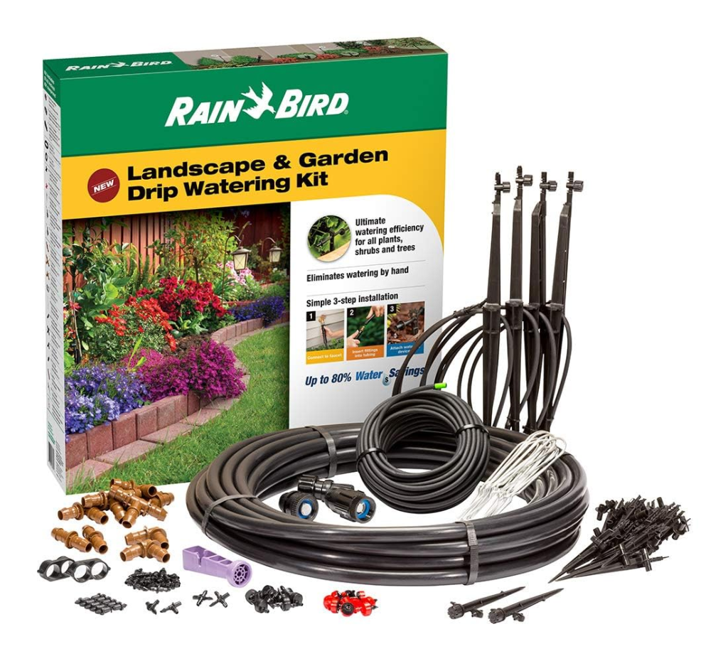 Rain Bird Drip Irrigation Garden Watering Kit.