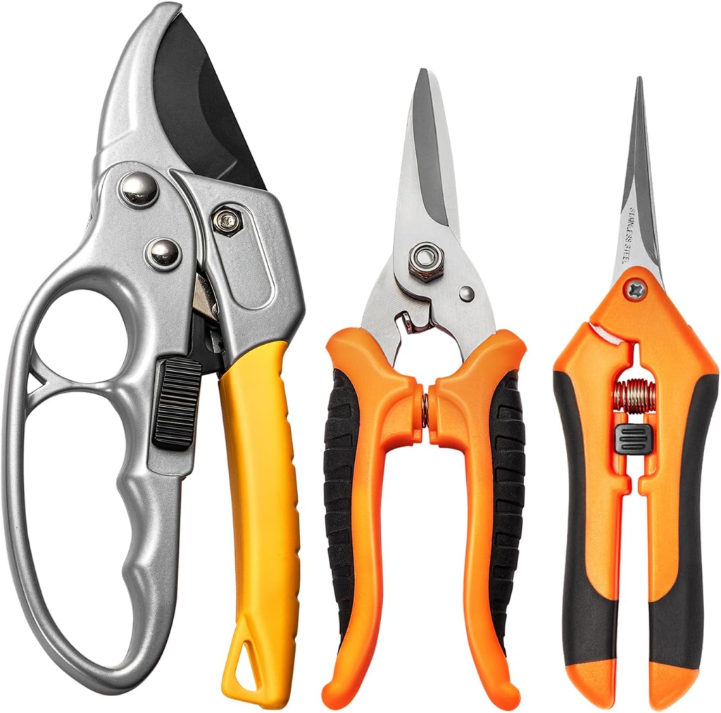GROWNEER 3 Pack Garden Pruning kit