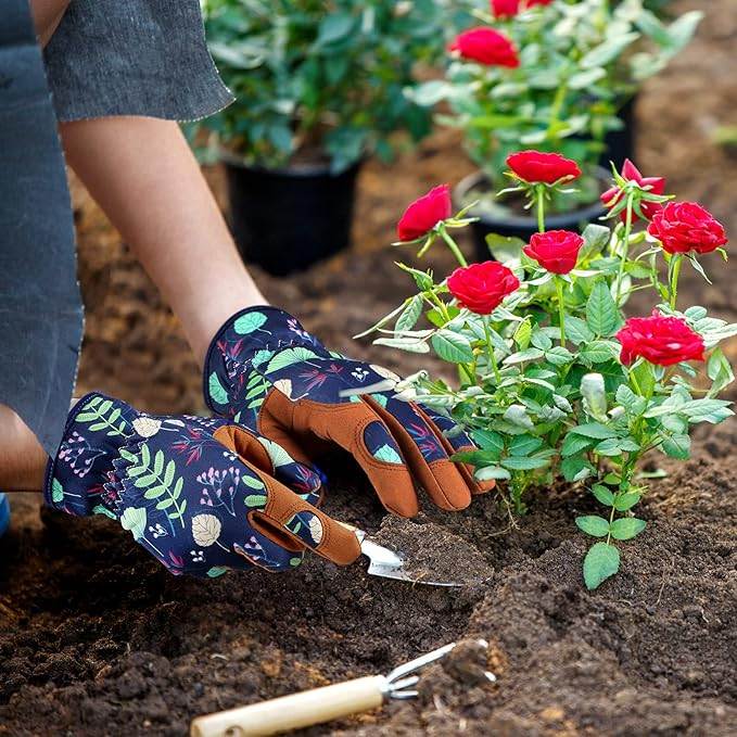 Bamllum Leather Gardening Gloves