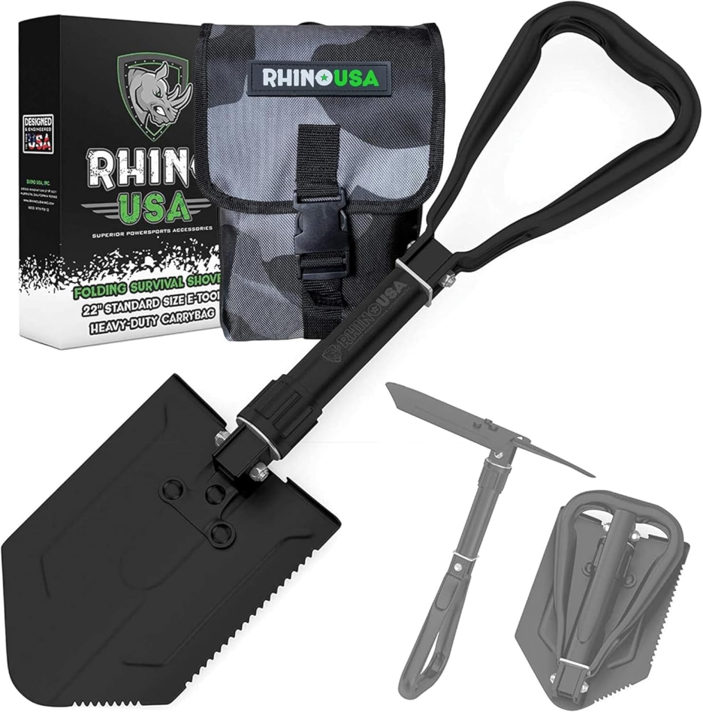 Rhino USA Folding Shovel w/Pick
