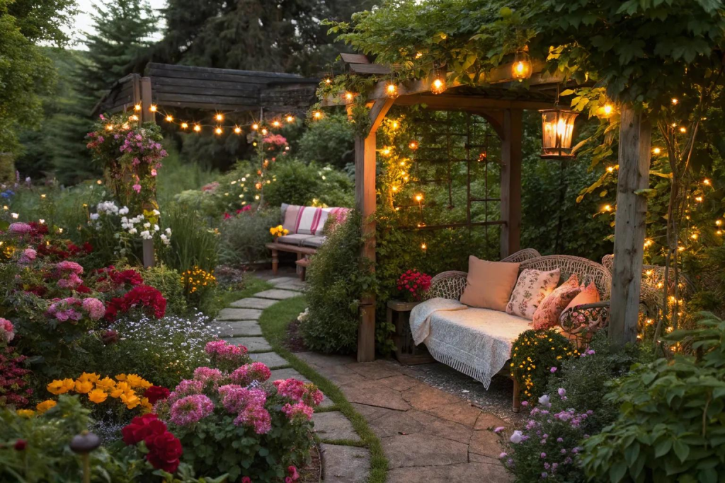 A storybook garden.
