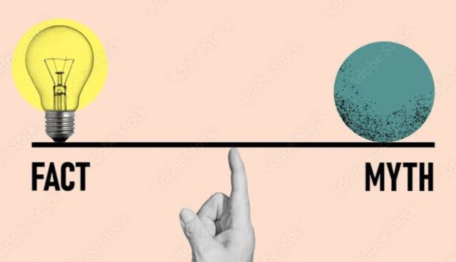 lawn care facts vs myths concept illustration for gardening tips